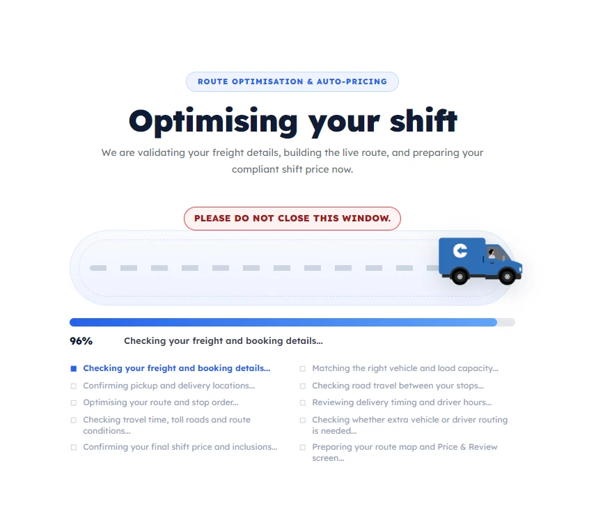 Optimising your shift